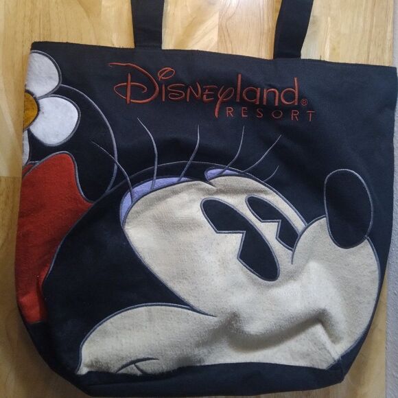 Disneyland Resort Minnie Mouse Zipper Tote Bag - Picture 1 of 7